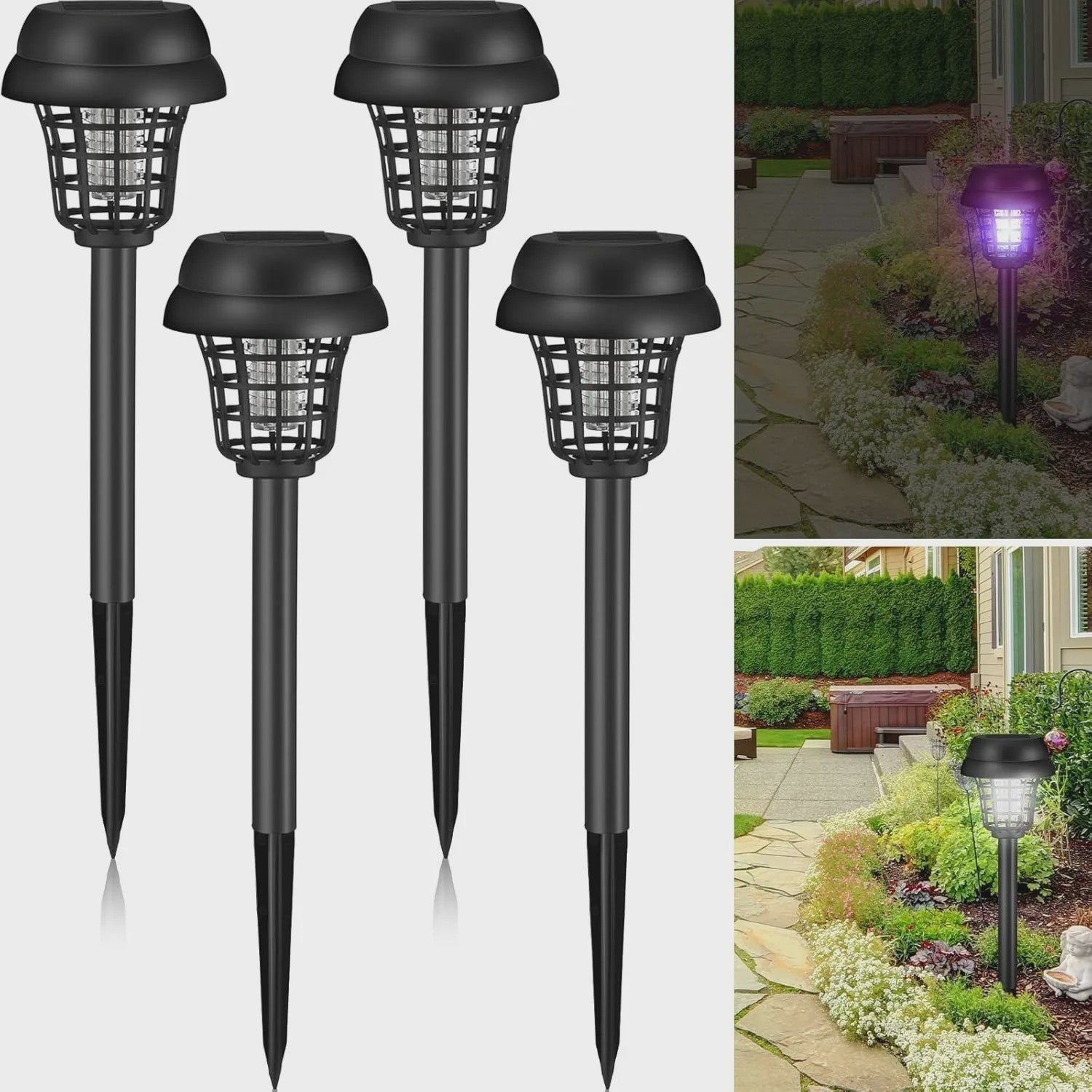 Solar Muggenvanger & Insectendoder Lamp - Waterdicht voor Tuin, Terras & Buiten