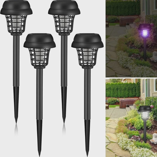 Solar Muggenvanger & Insectendoder Lamp - Waterdicht voor Tuin, Terras & Buiten
