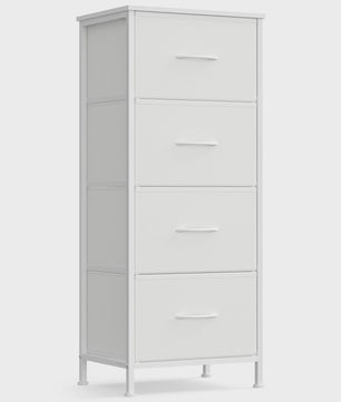 SONGMICS Ladekast met 4 Stoffen Lades - Opbergkast met Stalen Frame en MDF Topblad