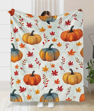 Halloween Pluche Deken met Kraai, Maan & Sterrenprint - Zachte Plaid voor Bank, Bed & Woonkamer