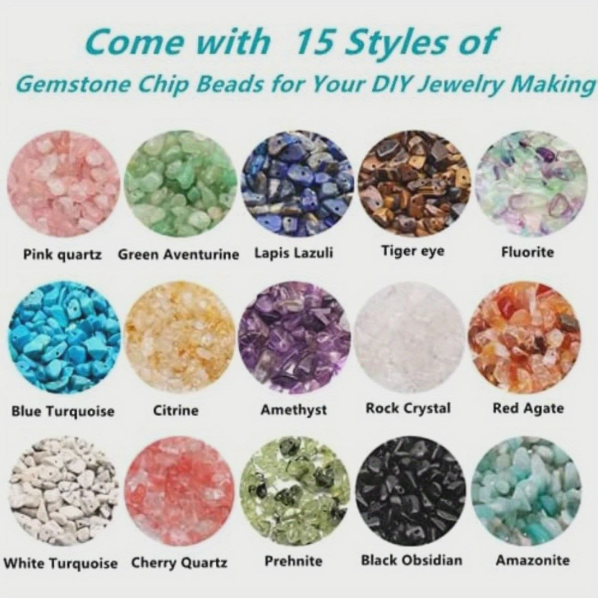 DIY Sieraden Maken Set: 450 Natuurlijke Edelsteen Chips (5-8mm) voor Armbanden & Kettingen