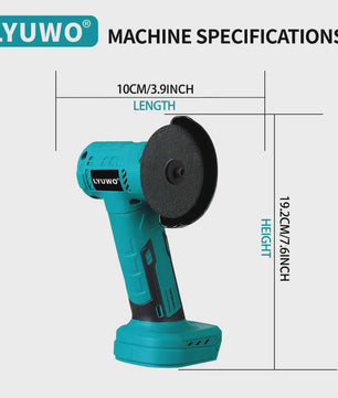LYUWO Snoerloze Mini Haakse Slijper 21V - Krachtig Borstelloos Gereedschap voor Slijpen en Polijsten