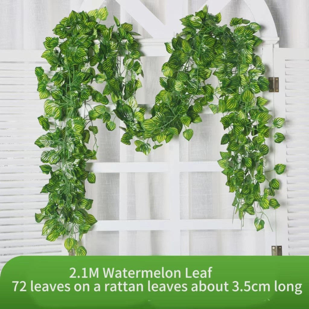 Kunstige Klimop Slang 2.1M - Groene Nep Plant voor Decoratie, Bruiloft & Feest