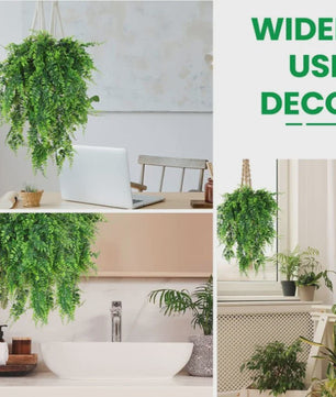 Kunstplant Hangplant 90cm - Nep Varen Slungel met Bladeren voor Decoratie