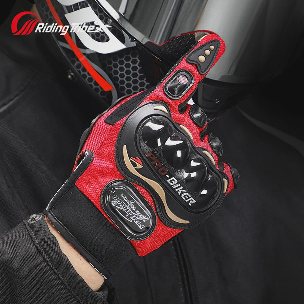 Pro-Biker Motorhandschoenen: Volledige Vinger, Anti-slip & Ademend voor Race & Fietsen