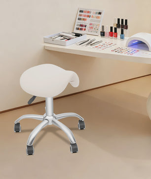 Draaibare Zadelkruk met Zachte PU-bekleding en Schuimvulling - Ideaal voor Salon en Schoonheidsspecialist