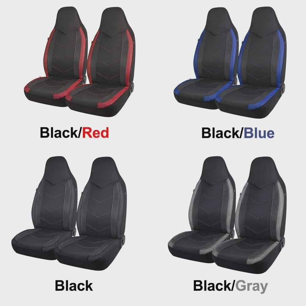 Sportieve Autostoelhoes Set met Hoge Rugleuning - Ademend Air Mesh & Airbag Compatibel