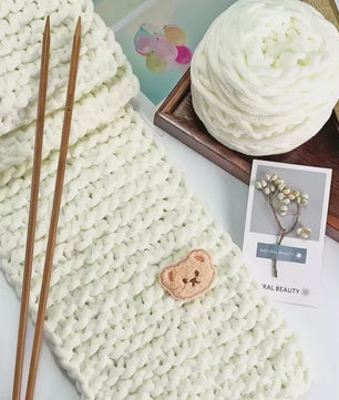 Chenille Garen 100g/bol - Super Zacht Dik Wol Garen voor Handbreien, DIY Sjaals & Projecten