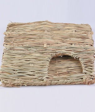 Vouwbaar Gras Nest Huisje voor Konijn, Hamster & Cavia - Natuurlijk Kauwspeelgoed