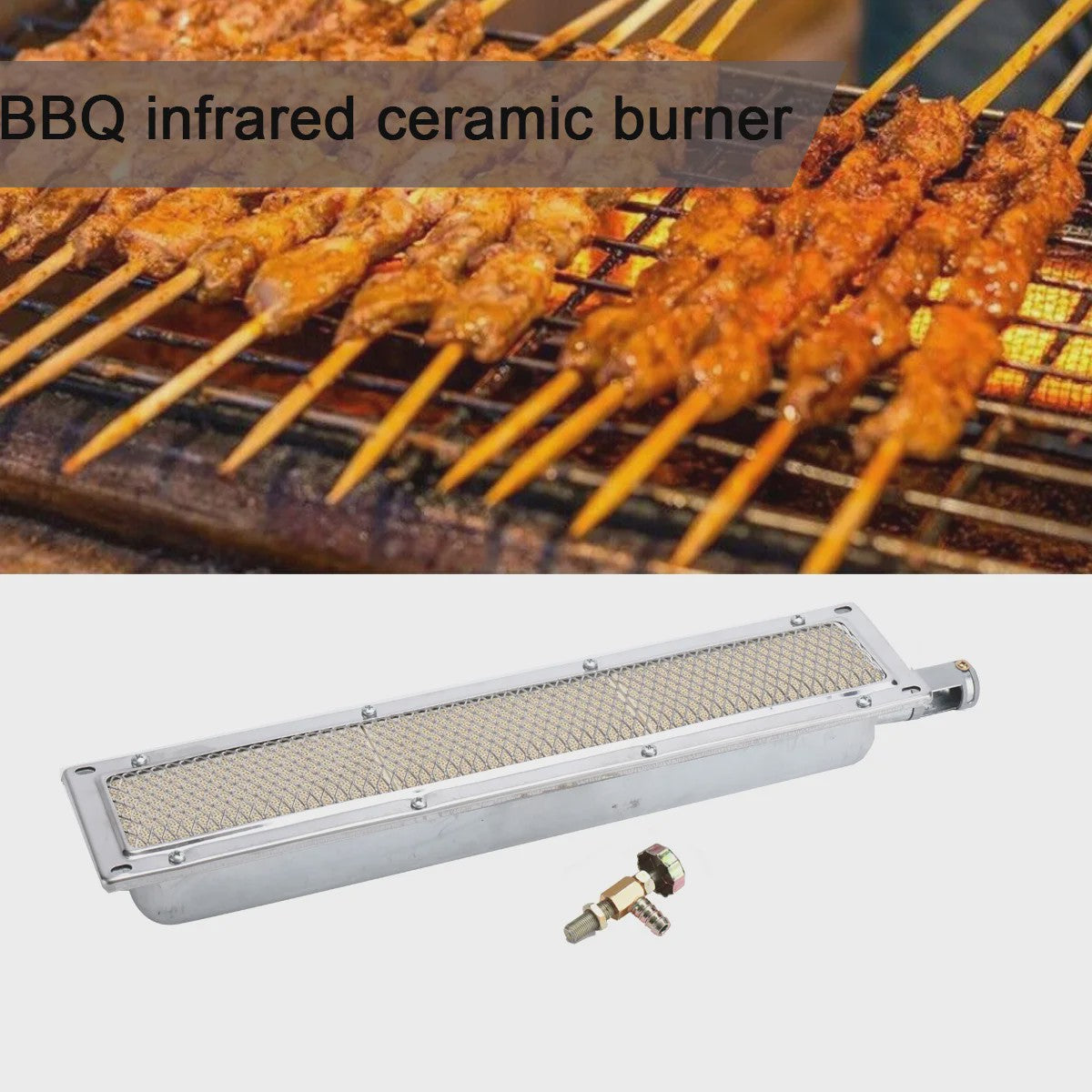 Infrarood Gas Zijbrander - Keramische Brander voor BBQ & Camping