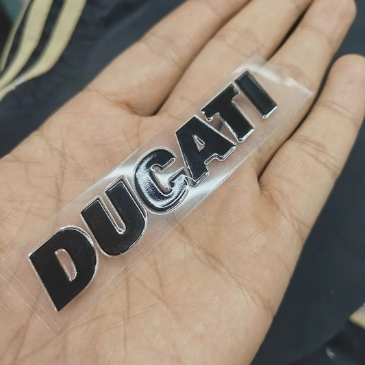 3D Ducati Logo Sticker - Gepersonaliseerde Motor & Auto Decoratie