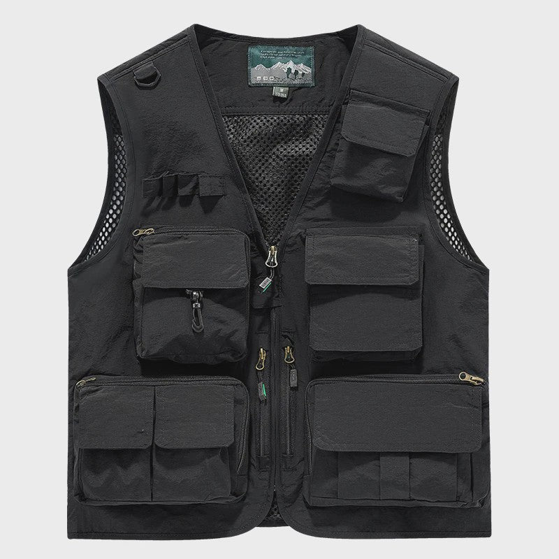 Herfst/Winter Heren Outdoor Werkkleding Vest met Mesh - Ademend & Veel Zakken
