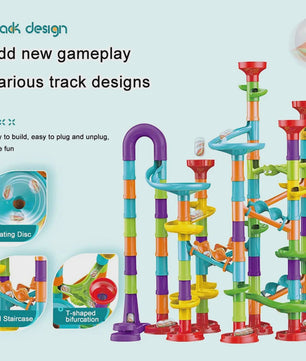 Montessori Marble Run Bouwset - Interactief Educatief Speelgoed voor Kinderen