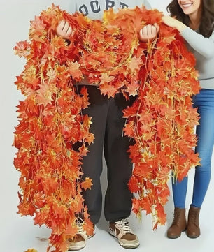 Kunst Slinger Esdoornbladeren - Herfstdecoratie voor Feestdagen en Bruiloften
