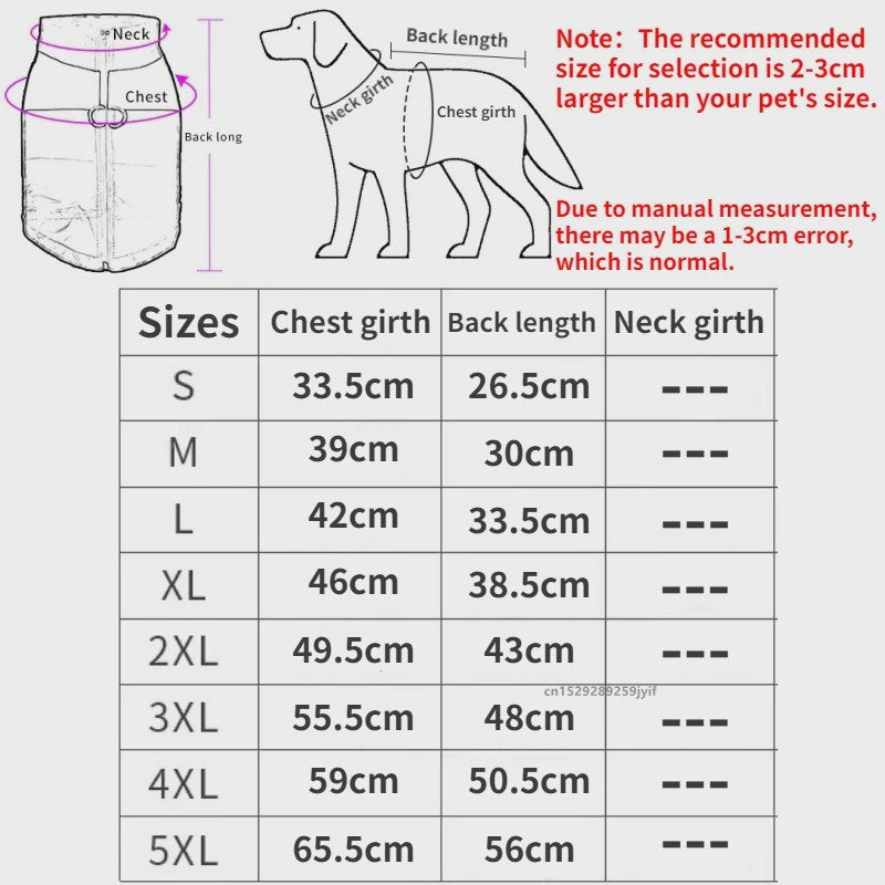 Waterdichte en Warme Hondenkleding Winterjas Vest Gevoerd met Rits voor Kleine tot Grote Honden