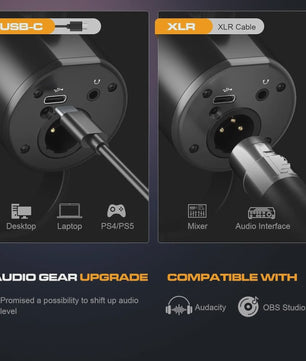 Dynamische Podcast Microfoon met XLR/USB - Studio Kwaliteit voor Opnames, Streaming & Gaming