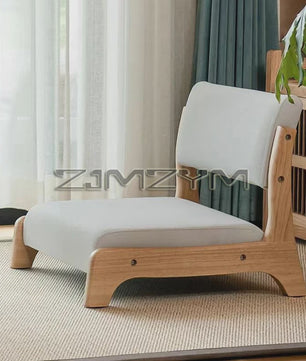 Moderne Houten Fauteuil met Ergonomische Rugleuning - Scandinavisch Design