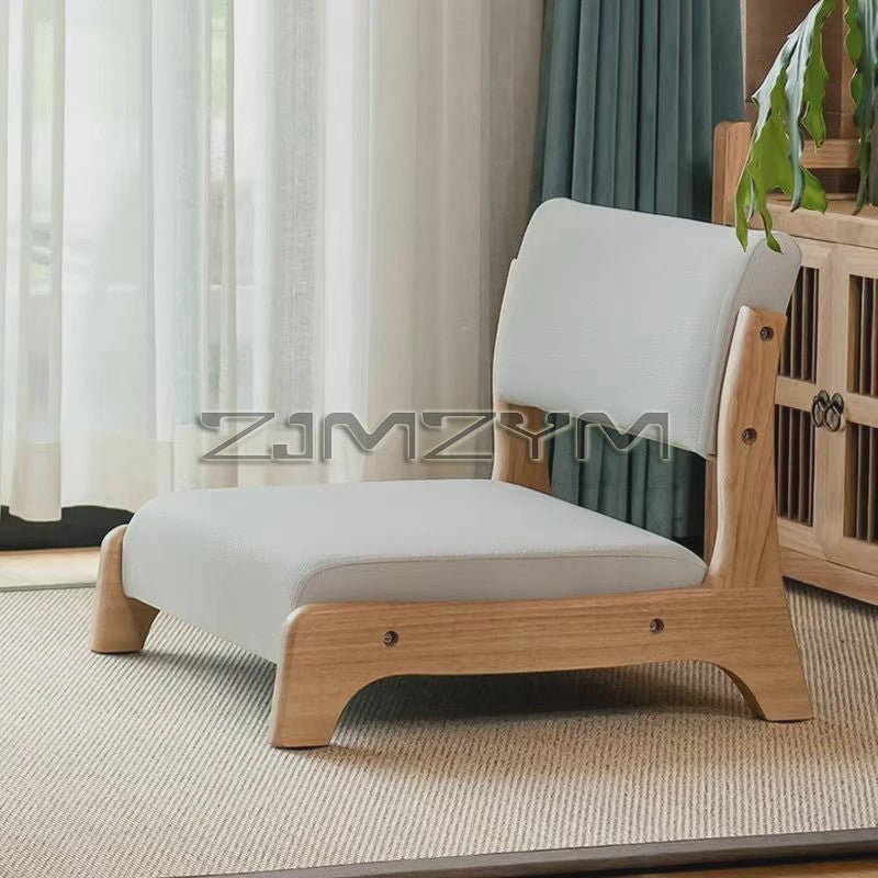 Moderne Houten Fauteuil met Ergonomische Rugleuning - Scandinavisch Design