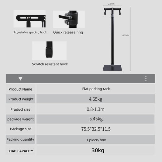 Verstelbare Fiets Parkeerstandaard - Aluminium Alloy Vloerstandaard voor Mountainbikes en Racefietsen