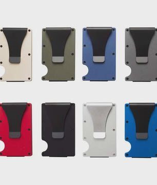 Minimalistische RFID Portemonnee - Slanke Kaarthouder met Geldclip
