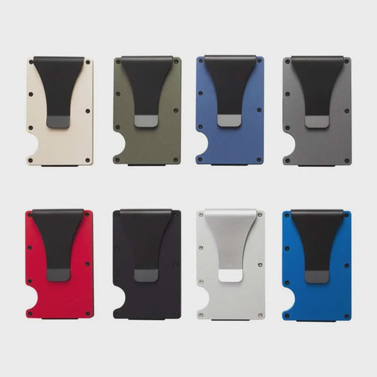 Minimalistische RFID Portemonnee - Slanke Kaarthouder met Geldclip
