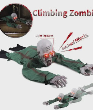 Spookachtige Kruipende Halloween Zombie met Lichtgevende Ogen en Geluid
