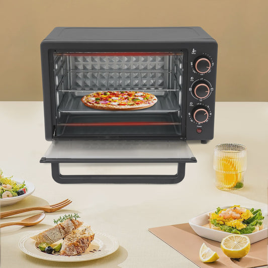 Elektrische Oven 1000W - 22L met Grillpan - Bakken, Grillen & Roosteren