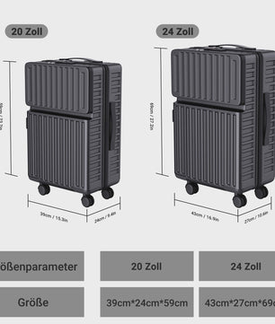 2-delige ABS Hardcase Koffer Set met TSA Slot - 20" & 24" Spinner Trolleys