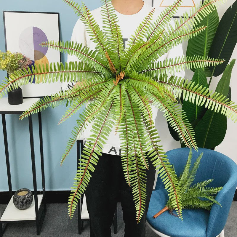 Grote Kunstplant Varen Tropische Palm 50/65cm - Hangend en Vallende Bladeren