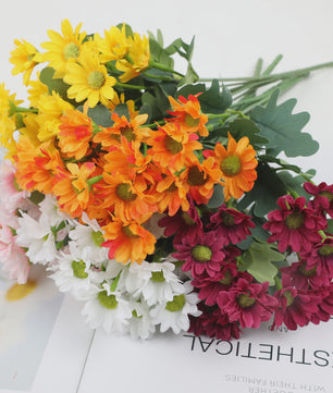 Kunstboeket Margrieten - Zijden Bloemen voor Decoratie (32cm)