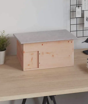 Houten Egelhuisje 45x33x22 cm - Buitenverblijf voor Kleine Dieren