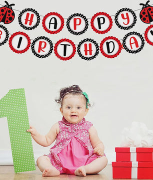 24x Lieveheersbeestje Cupcake Toppers - Rood met Zwarte Stippen - Feestdecoratie
