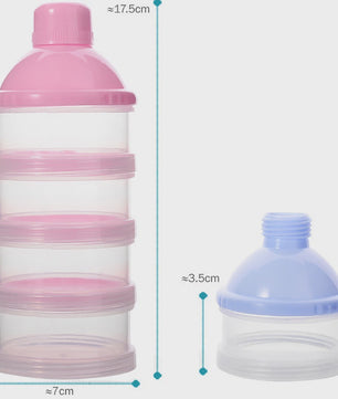 Draagbare Melkpoeder Dispenser met 4/5 Vakken voor Babyvoeding en Snacks
