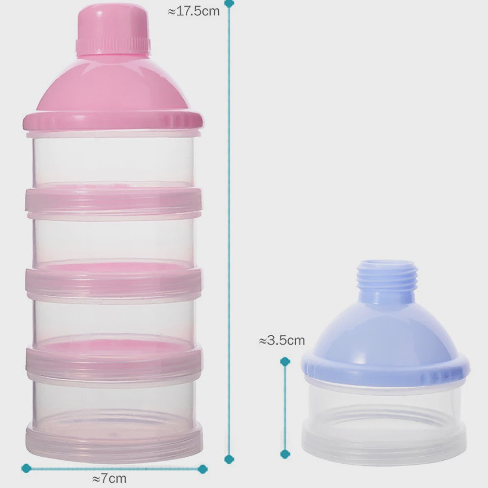 Draagbare Melkpoeder Dispenser met 4/5 Vakken voor Babyvoeding en Snacks