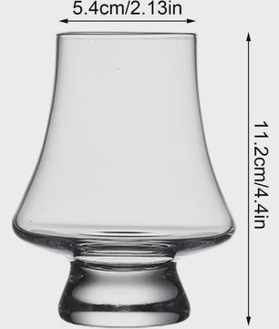 Set van 4 Kristallen Whiskey Proefglazen - 270ml Loodvrij Glaswerk