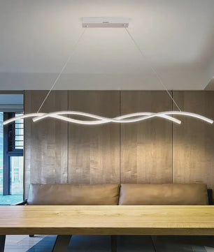 Moderne LED Plafondlamp Golvend Design - Zwart/Wit - Hotel, Restaurant, Bar