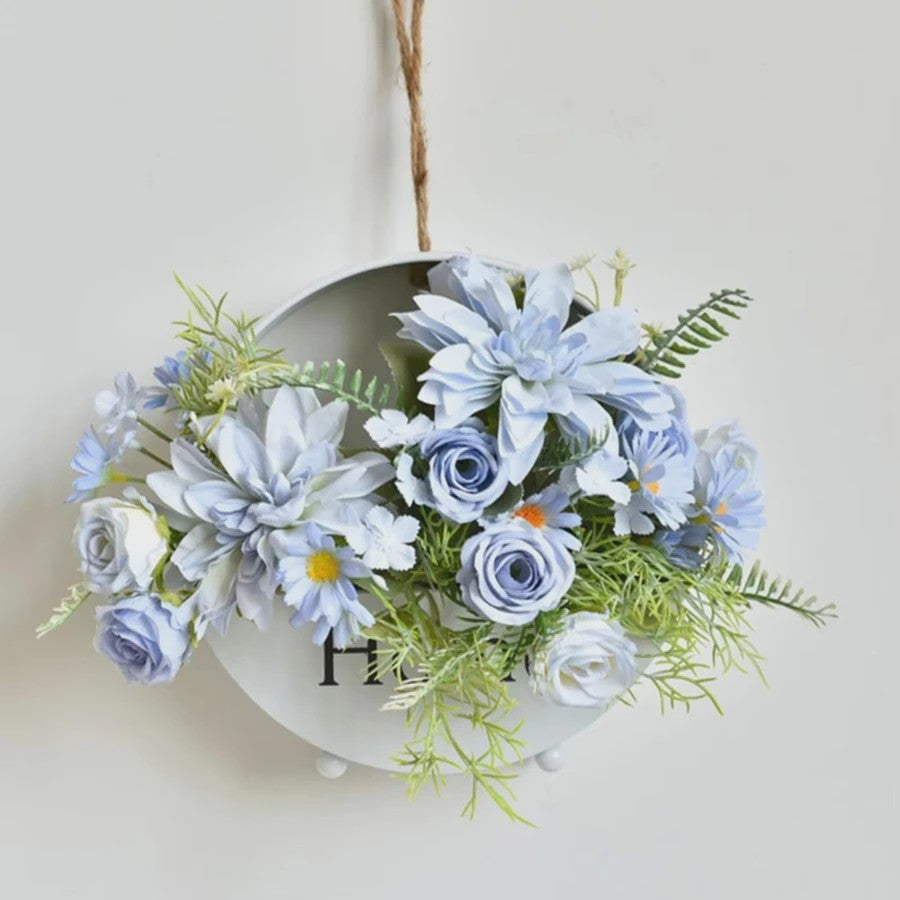 Kunstboeket Rozen, Dahlia's & Hydrangea's - Decoratie voor Huis, Bruiloft & Tuin