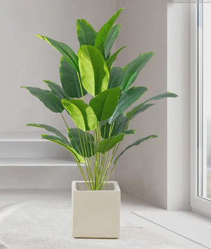 Grote Kunstpalmboom Tropisch - Realistische Nep Plant met Monstera Bladeren