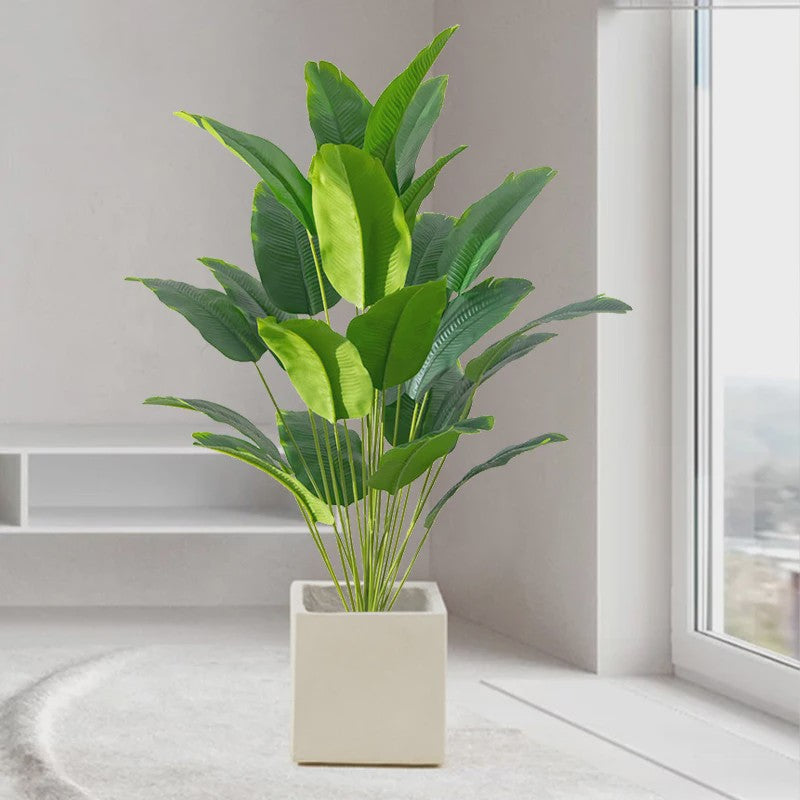 Grote Kunstpalmboom Tropisch - Realistische Nep Plant met Monstera Bladeren