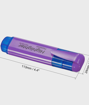 Set van 4 of 6 Fluorescerende Highlighters met Brede Stift - Ideaal voor Tekenen, Markeren en Kantoor