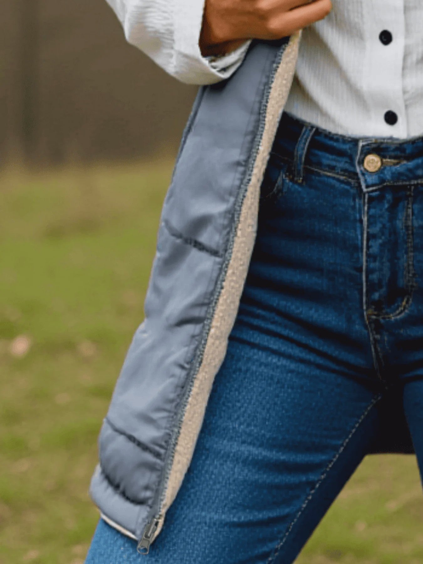 Dames Winter Vest met Capuchon - Fleece Gevoerd Katoen