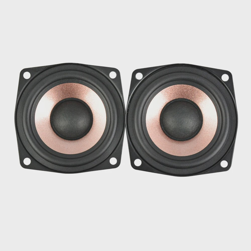 AIYIMA 2x 2.5 Inch Full Range HIFI Speakers - 4/8 Ohm, 8-15W - Desktop & Home Theater