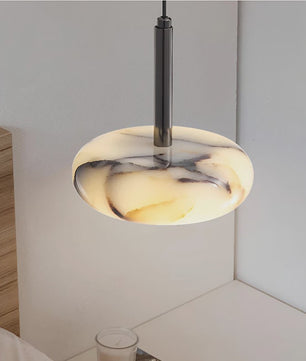 Luxe Marmeren Hanglamp - Artistiek Sfeerverlichting voor Slaapkamer, Woonkamer & Eettafel