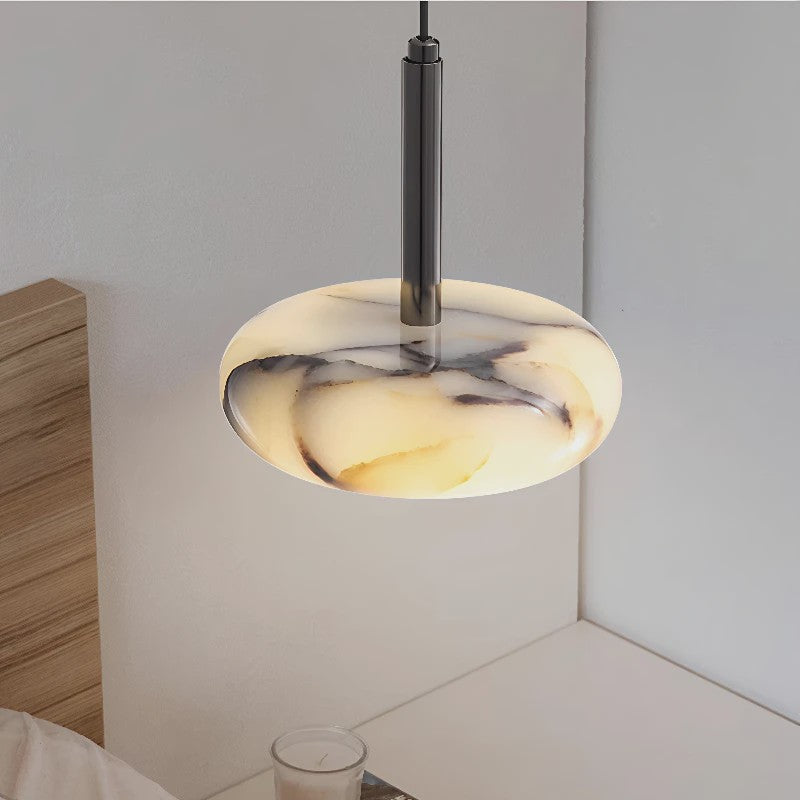 Luxe Marmeren Hanglamp - Artistiek Sfeerverlichting voor Slaapkamer, Woonkamer & Eettafel