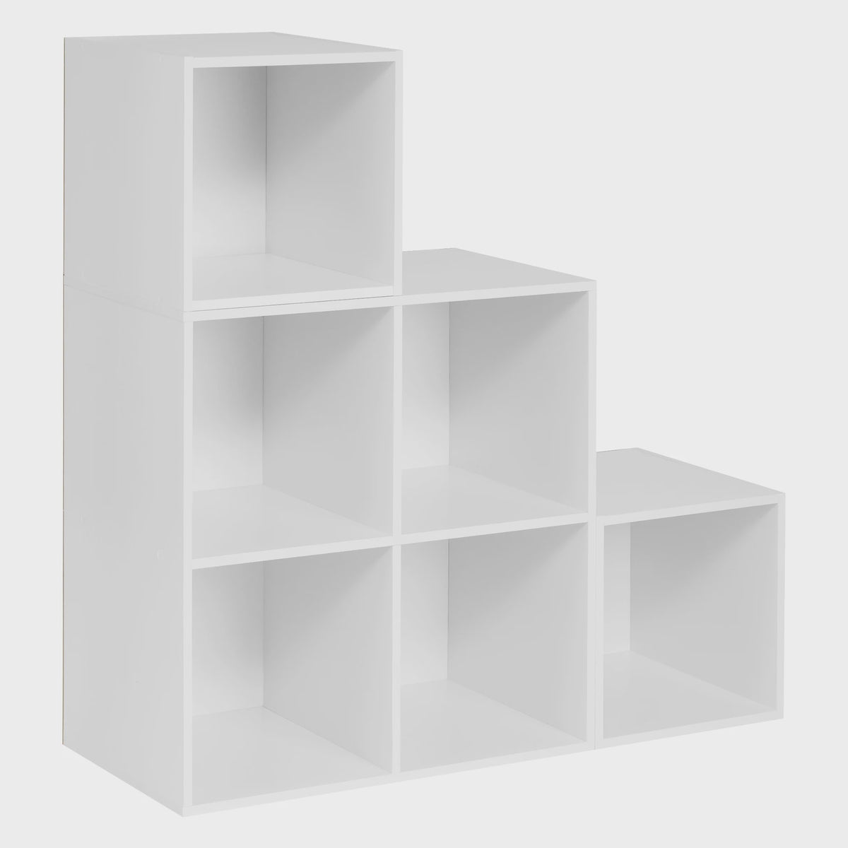 Witte Boekenkast met 6 Vakken - Modulaire Kubus Opbergkast voor Woonkamer, Slaapkamer en Hal