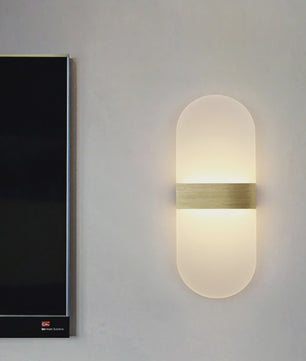 Moderne LED Wandlamp Aluminium & Mat Acryl - Hotel Corridor, Slaapkamer