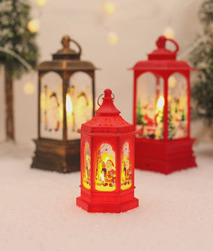 Kerst Lantaarn met LED Verlichting - Sfeervolle Decoratie voor Feestdagen