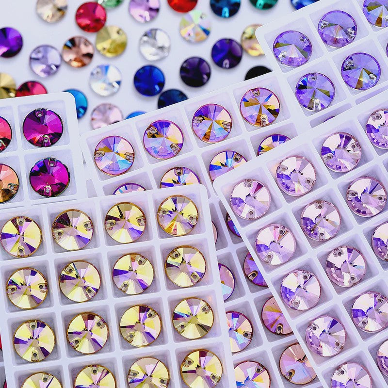 Paarse Strass Steentjes Platte Achterkant - Glas Kristal voor Kleding & Tassen DIY