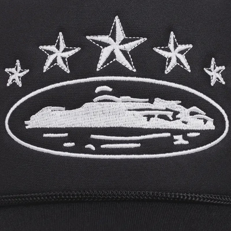 Unisex Trucker Cap met Mesh Achterkant en Unieke Print - Streetwear Stijl