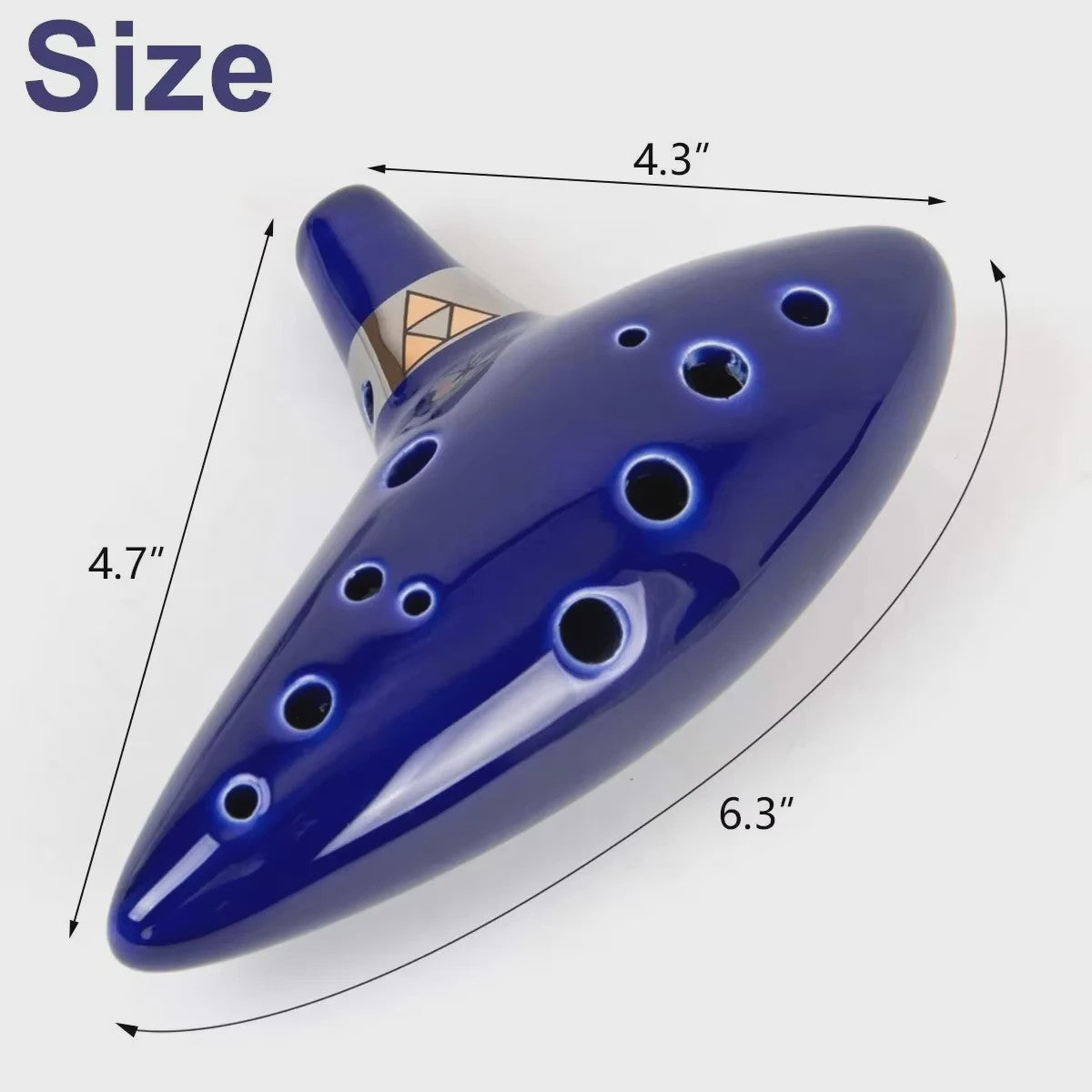 Professionele Keramische Ocarina in Alto C - 12 Tonen, Draagbaar Muziekinstrument met Accessoires